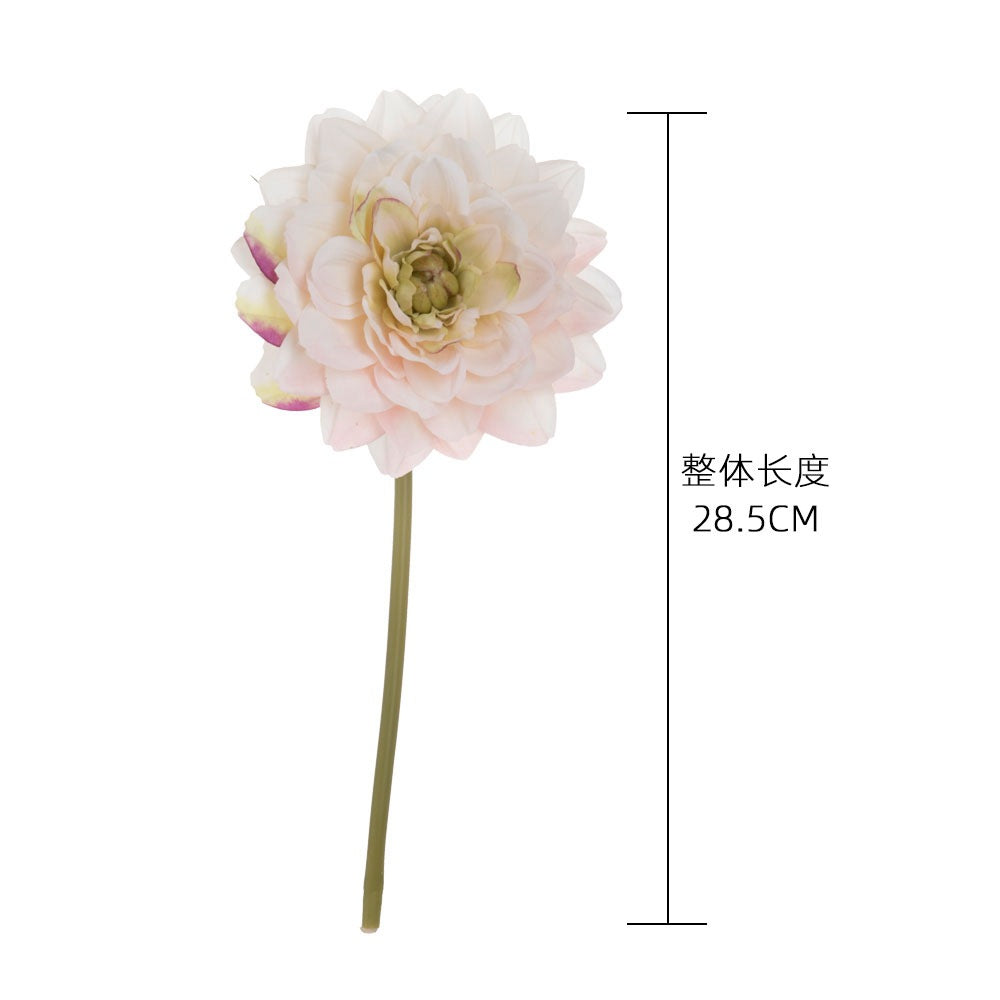 Luxury Single-Headed Dalia Artificial Flower - Perfect for Home Décor, Weddings, and Bouquets | Gorgeous Rose Wall Decoration Faux Floral Arrangement INSMW52663