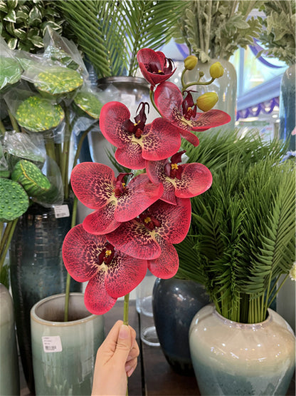 Lifelike Orchid Home Table Decor - Stunning Artificial Flowers for Weddings, Hotel Lobbies, and Photography Props