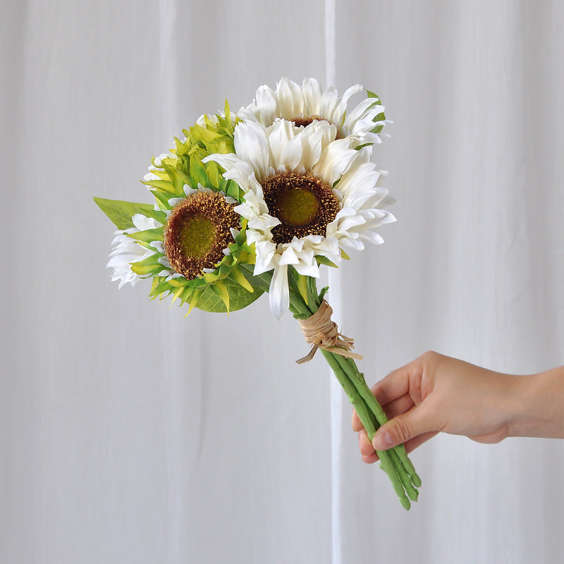 Vibrant 6-Head Sunflower Bouquet - Perfect for Home Décor, Event Styling, and Photography Props