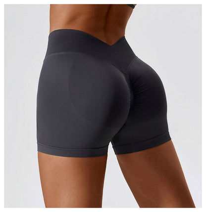 Seamless High Waisted Yoga Shorts for Tummy Control and Butt Lifting and Comfortable Exercise Shorts for Running and Workouts