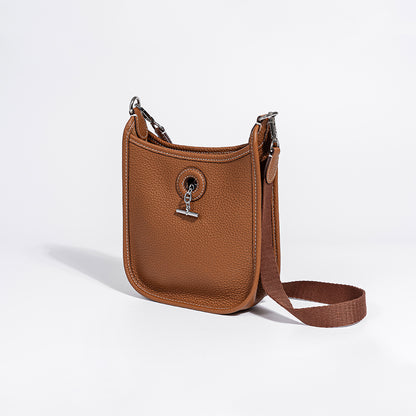 Pre Owned Vespa Bag Spring Collection Chic Korean Style Genuine Leather Shoulder Bag with Vintage Woven Strap Sling Crossbody for Everyday Use