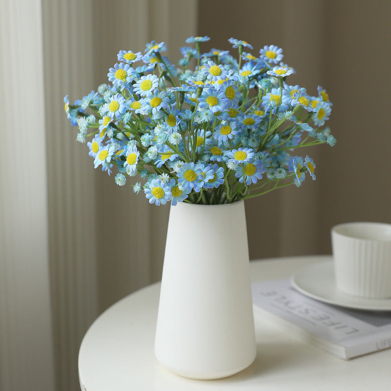 Charming Faux Daisies & Chamomile Bouquet - Realistic Artificial Flowers for Living Room, Dining Room, Home Decor, and Outdoor Decoration