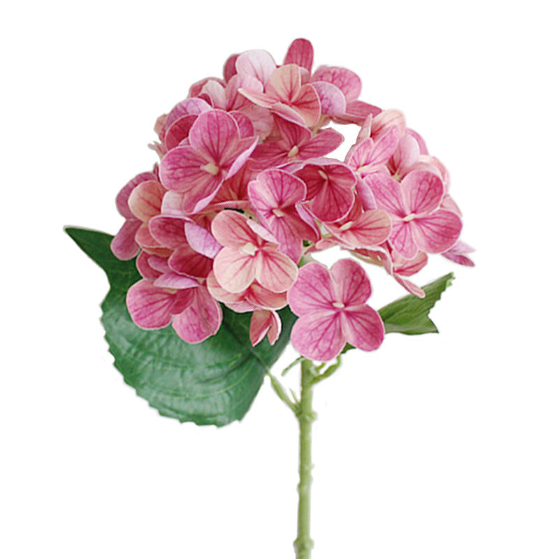 Realistic 3D Touch Hydrangea Silk Flowers - Lifelike Faux Floral Decor for Home, Weddings, and Celebrations - Moisture-Resistant, Soft, and Easy to Style