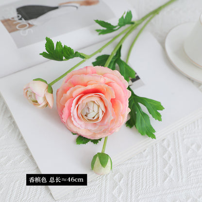 Luxury Touch Feel Moisturizing Realistic Peony Bouquet - Elegant Faux Floral Arrangement for Home Décor and Dining Table Centerpiece