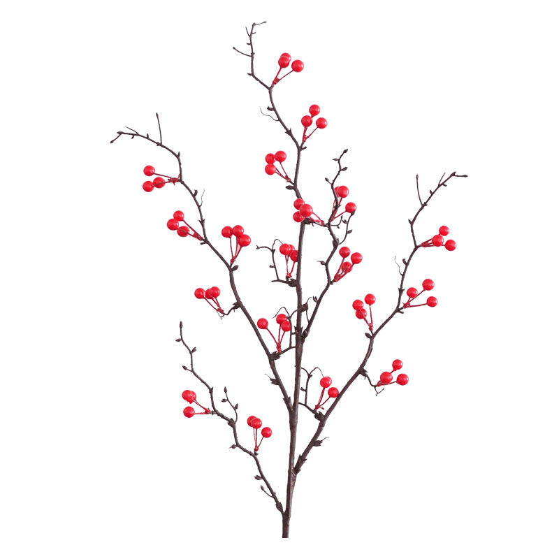 Realistic Faux Winterberry and Southern Candleberry Branches for Festive Home Decor – Perfect for Living Room, Housewarming, and New Year Celebrations