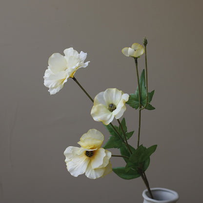 Fresh and Minimalist Nordic-Inspired Artificial Flowers - Silk Peonies & Poppies for Photography & Home Decor