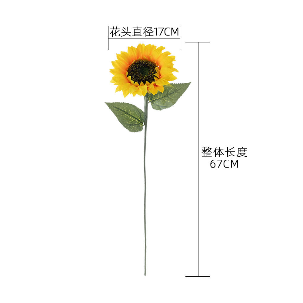 Stunning Realistic Sunflower Faux Flowers for Home Decor and Wedding Celebrations | Perfect for Year-Round Decoration | Model MW33711