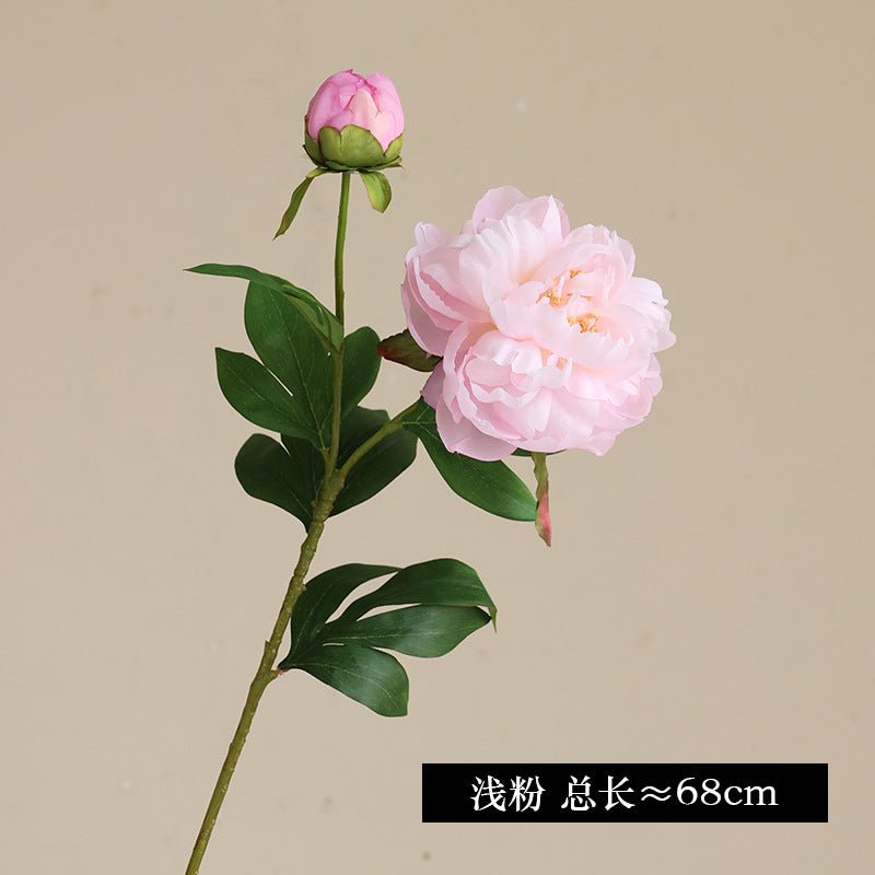 Artificial Peony Flower with Two Heads for Luxurious Home Decor - Perfect for Wedding Arrangements and Floral Displays