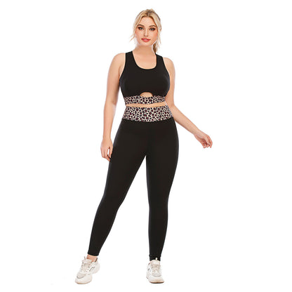 Plus Size Gym Outfit Set High Performance Yoga Clothes with Supportive Sports Bra and Leggings for Comfort and Flexibility