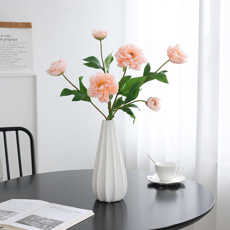 Elegant Faux Peony Flower Décor for Luxurious Living Rooms - High-Quality Home Accessories & Stunning Photography Props