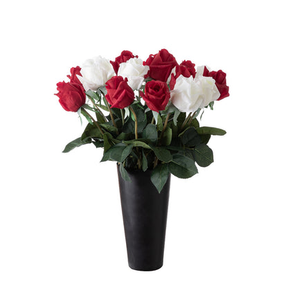 Luxurious Touch Moisturizing Rose Buds - Realistic Artificial Floral Arrangement for Home Decoration, Perfect Handheld Bouquet & Elegant Wall Decor - INSMW60002