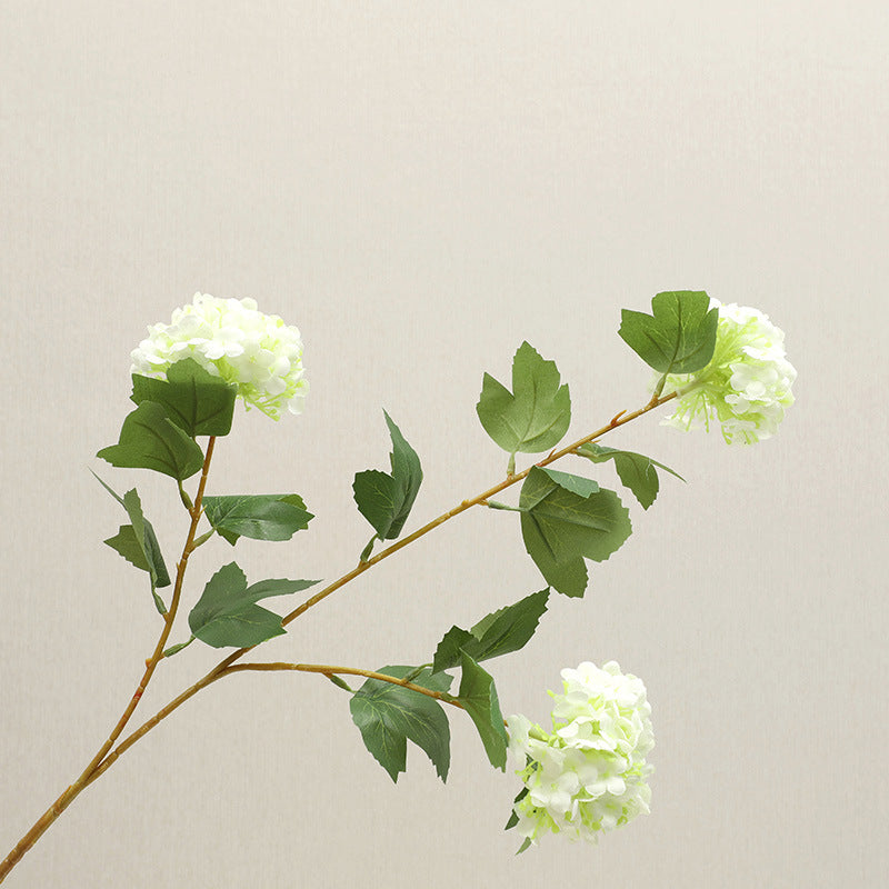 Elegant Nordic Style Wooden Hydrangea Artificial Flowers - Perfect for Home Décor, Living Room Accent, Floral Arrangements & Decorative Accessories