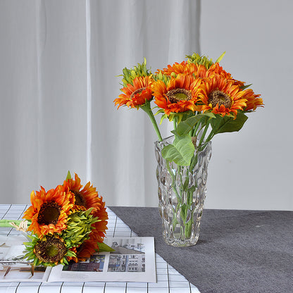 Vibrant 6-Head Sunflower Bouquet - Perfect for Home Décor, Event Styling, and Photography Props