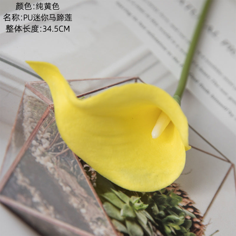 Mini Calla Lily Artificial Flowers for Home Decor – Realistic Faux Plants Perfect for Weddings and Special Events