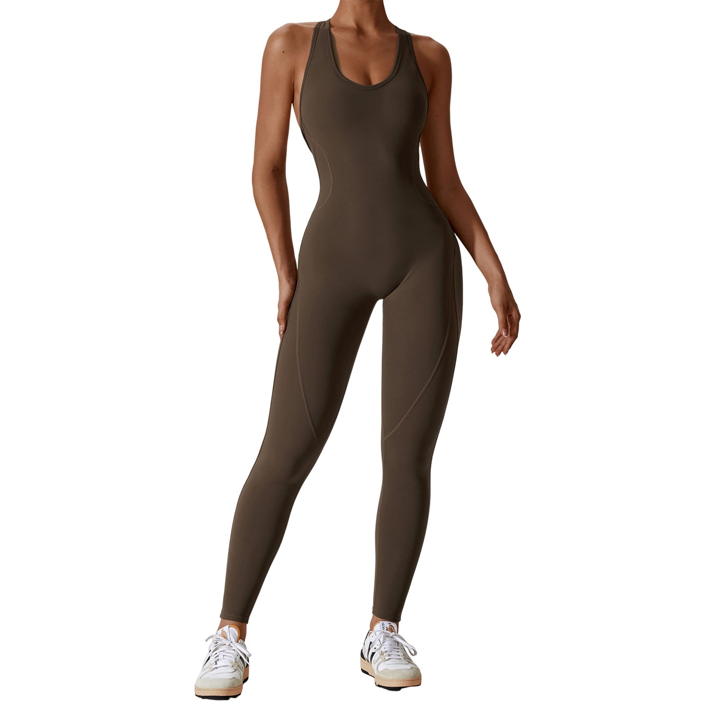 High Performance Women's Yoga Bodysuit with Open Back Design Ultra Stretch One Piece Yoga Outfit for Comfortable Movement