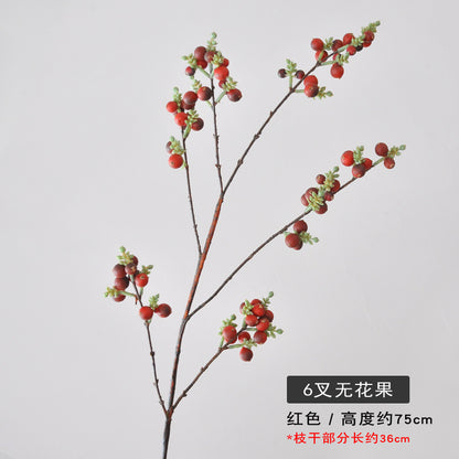 Realistic Faux Fig Tree with Berries - 6-Branch Artificial Home Decor for Stunning Plant Decorations - Perfect for Living Room and Office Aesthetics