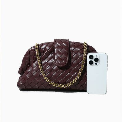 Chic Autumn Women's Handcrafted Woven Tote Bag Spacious and Crossbody with Unique Design for Effortless Everyday Elegance