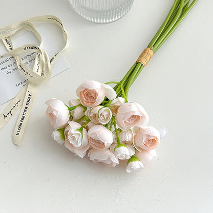 Mini Lotus Bud Artificial Flower Bouquet - Perfect Home Décor for Weddings, Tea Parties, and Stunning Photo Props