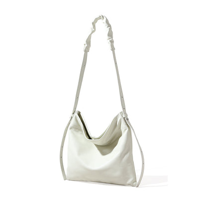 Spacious Genuine Leather Women's Fashion Shoulder Bag Tote and Crossbody Purse with Pleats for Everyday Use