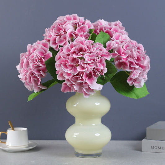 Single-Stem Hydrating Faux Hydrangea - Luxurious Home and Wedding Decorative Floral Arrangement, Perfect for Lasting Elegance and Vibrant Decor