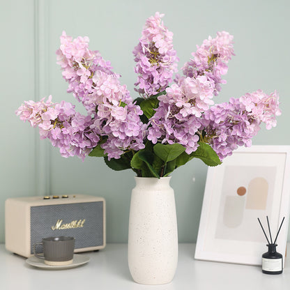 Single Stem Buddha Tower Hydrangea Artificial Flower - Perfect for Hotel and Restaurant Decor, Wedding Venue Styling, Photographic Props, and Elegant Faux Floral Arrangements