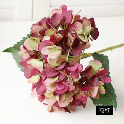 Realistic Hydrangea Wedding Floral Arrangements - Artificial Silk Flower Decor for Arches, Aisles, and Home Decoration