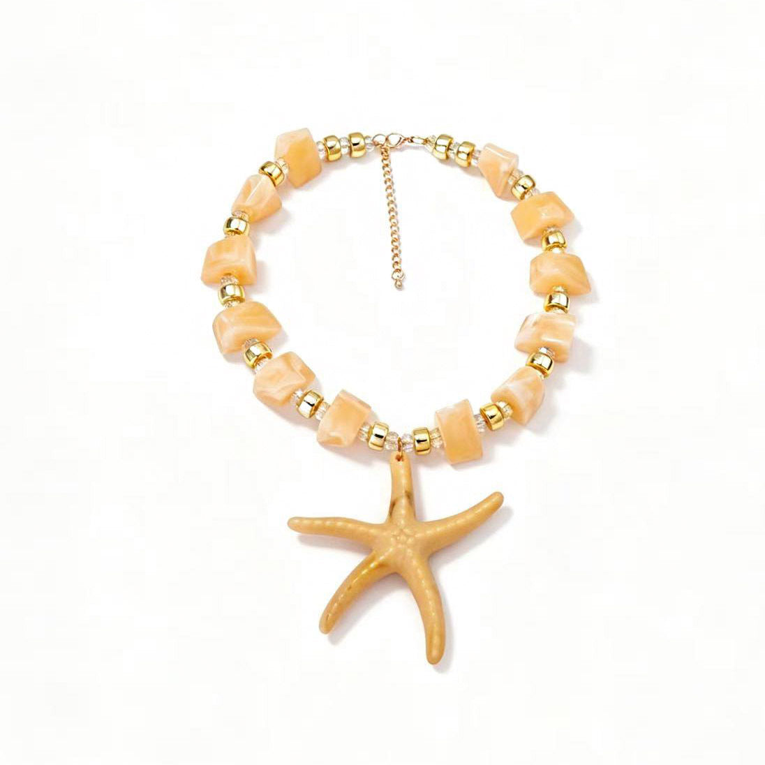 Unique Designer Summer Ocean-Inspired Colorful Pendant Necklace for Women - Perfect for Vacation Vibes and Everyday Wear