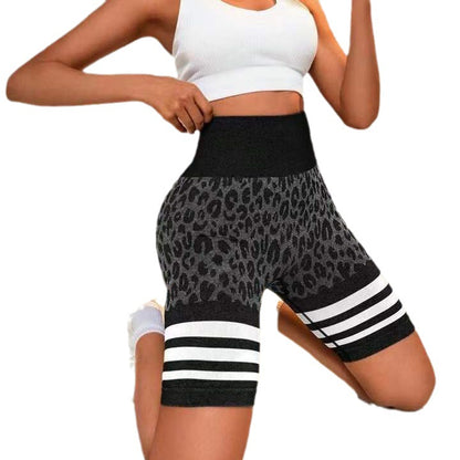 Seamless High Waisted Cheetah Stripe Leggings for Peach Lifting Yoga Quick Dry Workout Shorts for Fitness Performance