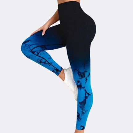 Gradient High Waisted Yoga Leggings for Women Sculpting Anti Cellulite and Comfortable Workout Pants for Running Yoga and Fitness