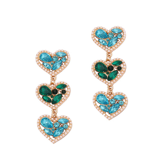 Chic Heart-Shaped Lightweight Luxury Earrings | Unique, Playful, and Versatile Statement Accessories for Every Occasion