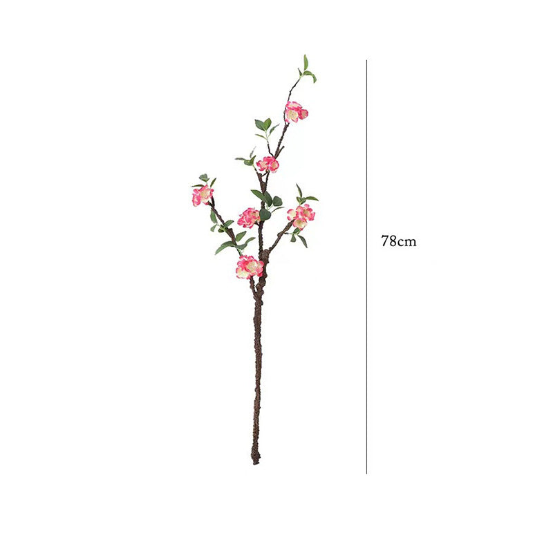 Faux Foam Cherry Blossom Branch - Elegant Home Decor, Bendable Silk Floral Arrangement, Perfect for Indoor & Outdoor Styling