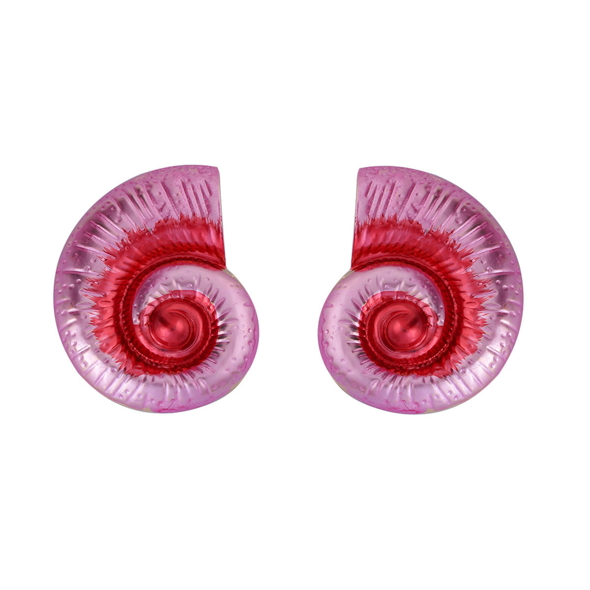 Chic Multi-Color Seashell Earrings for Women - Beach Vacation Inspired, Minimalist Metal Ocean Series Design