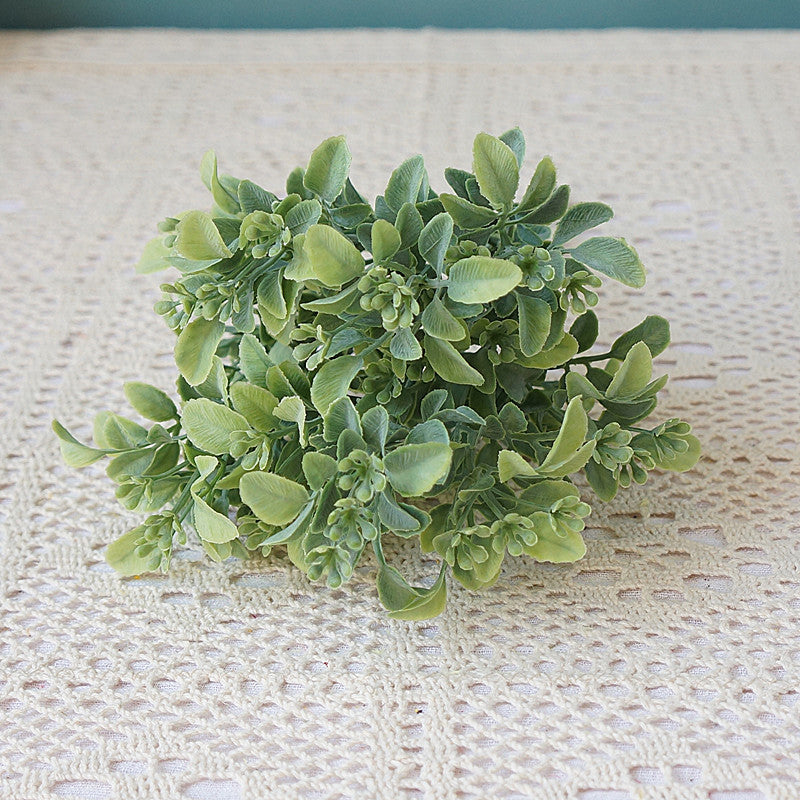 5-Prong 15-Leaf Milano Faux Flower Arrangement - Realistic Decorative Greenery for Home, Photography Props, and Wedding Decorations