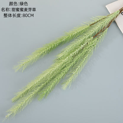 Stylish Faux Grass Plume Flower Bouquet for Home Decor – Perfect for Weddings & Events, Decorative Aisle Markers & Flower Walls – MW09911