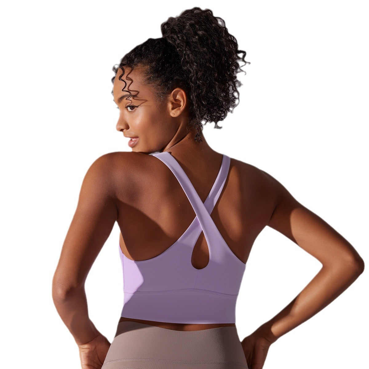 Seamless Sports Bra with Molded Cups Women's Yoga and Running Top for Maximum Support and Comfort