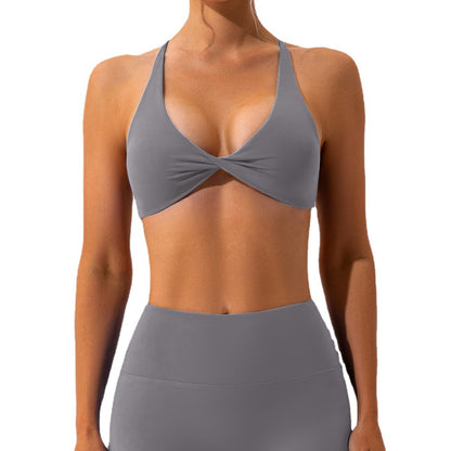 Seamless Cross Back Sports Bra for Women Yoga and Running Gym Top for Quick Dry Comfort and Unmatched Support