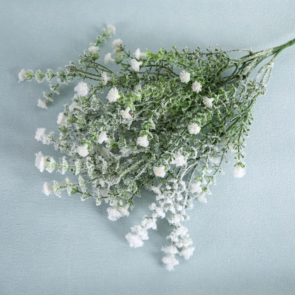 Stunning Snowy White Starry Spray Decoration - Realistic Christmas Floral Arrangements for Home & Wedding Decor - GF15696