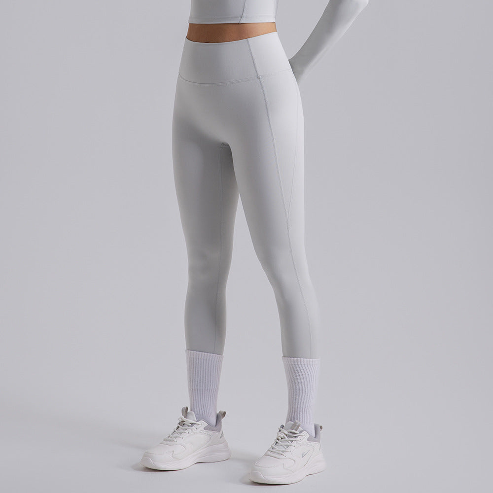 High Waisted Peach Lift Yoga Pants for Fall Winter Butt Enhancing Seamless Slim Fit Tapered Leggings for Comfort and Style