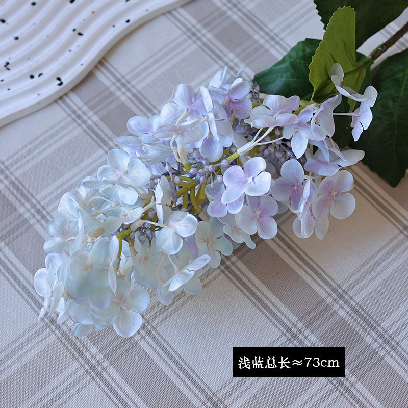 Single-Piece Artificial Hydrangea Bloom - Perfect Faux Flowers for Photography Props, Wedding Decor, and Home Decoration