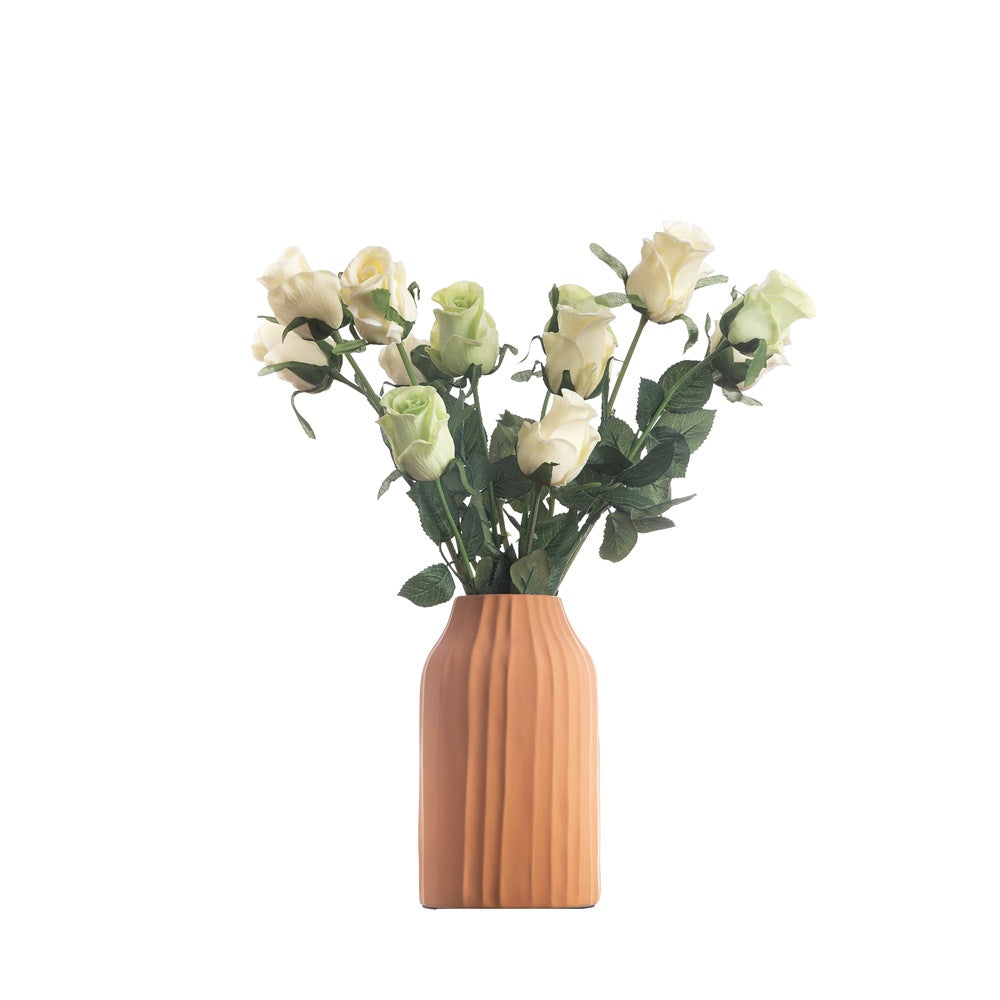 Luxury PU Rose Bouquet - Realistic Artificial Flowers for Home Décor and Wedding Decorations - Perfect for Romantic Gifts and Special Occasions - Model MW01504