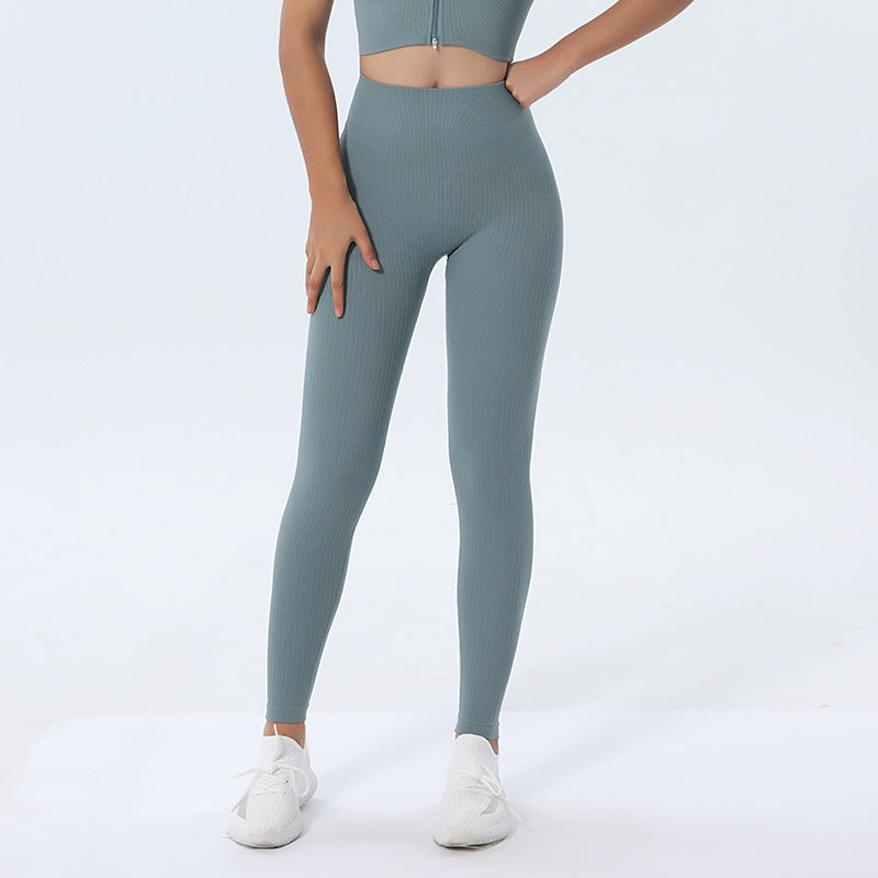 Eco Friendly GRS Certified Seamless Yoga Wear Sports Bra and High Waisted Leggings for Comfort and Performance