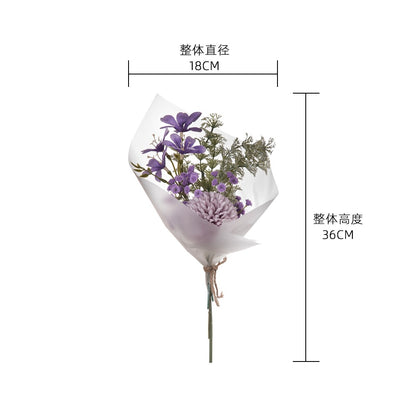 Exquisite Artificial Rose Bouquet for Home Décor | Wedding Handheld Flowers | Realistic Faux Floral Arrangement CF01110