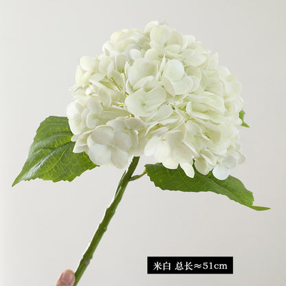 Luxurious Faux Hydrangea Flowers for Home Decor - Soft Touch, Hydrating Feel, Perfect for Living Room, Dining Table Centerpieces, and Photography Props