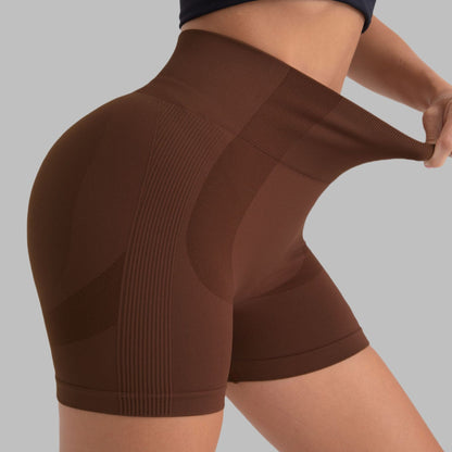 High Waisted Seamless Yoga Shorts for a Lifted Peach Butt Breathable Quick Dry Athletic Running Shorts for Gym and Fitness