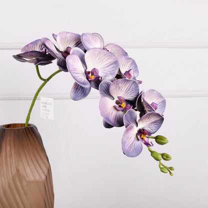 Realistic 3D Silicone Cotton Orchid Stem - Stunning Spotted Faux Flowers for Home, Bedroom, Hotel, and Wedding Decor