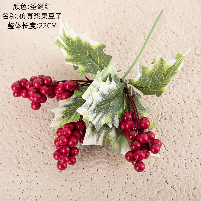 Artificial Christmas Berry Pod Branches - Stunning Faux Floral Decoration for Weddings and Home Décor - GF15968