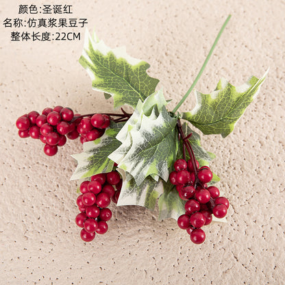 Artificial Christmas Berry Pod Branches - Stunning Faux Floral Decoration for Weddings and Home Décor - GF15968