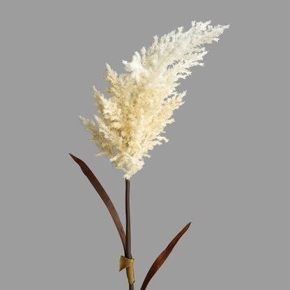 Lifelike Artificial Flower Arrangement for Photography Props - Elegant Nordic Minimalist Decor for Living Room, Bedroom, and Dining Table - Single Reed Stem