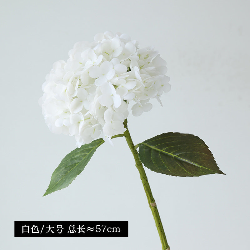 Realistic 3D Hydrating Touch Faux Hydrangea Bouquet - Perfect for Weddings & Event Decor, Lifelike Synthetic Flowers for Stunning Arrangements