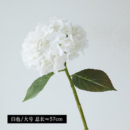 Realistic 3D Hydrating Touch Faux Hydrangea Bouquet - Perfect for Weddings & Event Decor, Lifelike Synthetic Flowers for Stunning Arrangements